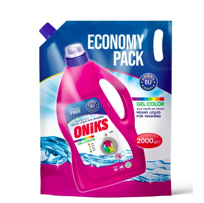 Oniks засіб рідкий д/прання 2000гр GEL COLOR дой-пак